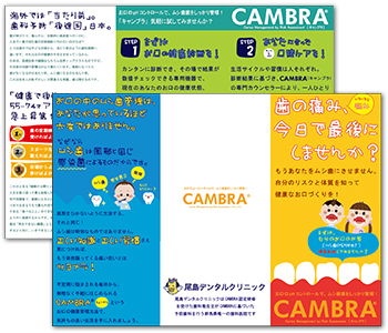 A4三つ折り作成例（歯科用リーフレット）